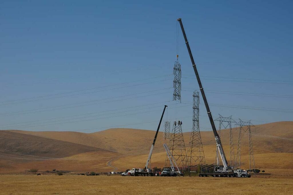 transmission line construction